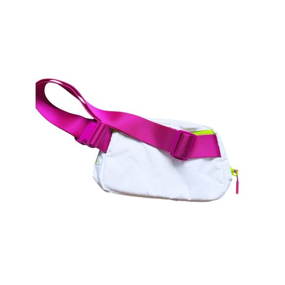 Lululemon Seawheeze 2021 Everywhere Belt Bag White Fuchsia Neon Green RARE COLOR - Picture 3 of 8